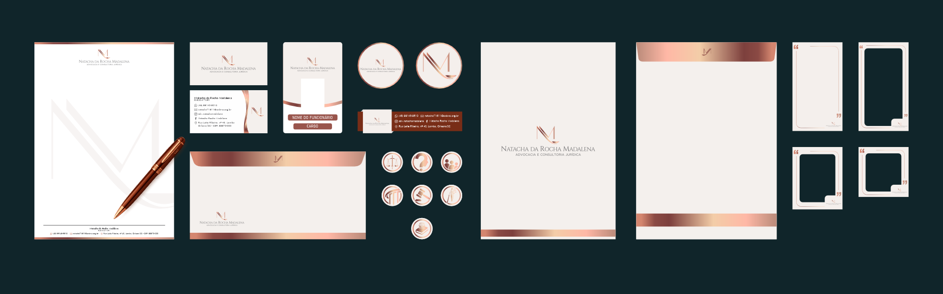 Exemplos de Artes Premium para Advocacia